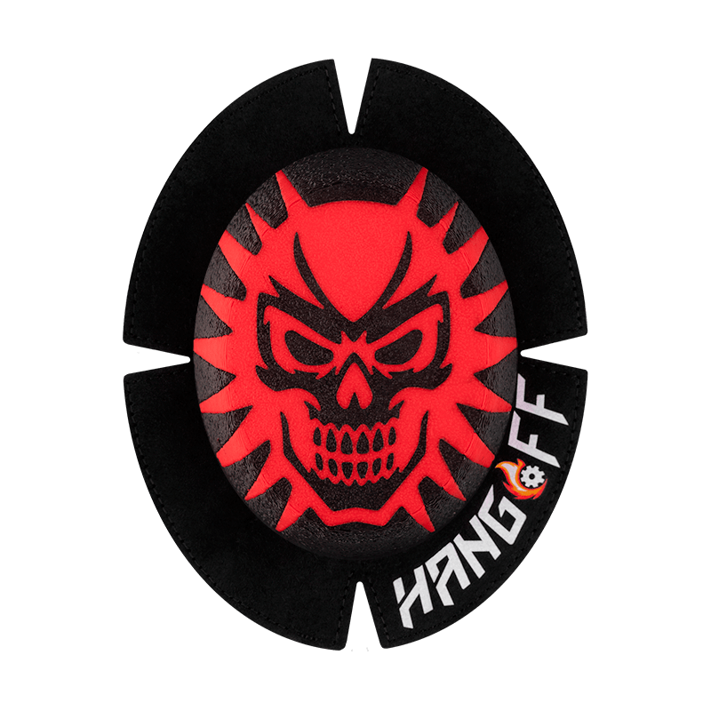Knieschleifer Skull Race Hang-Off Rot