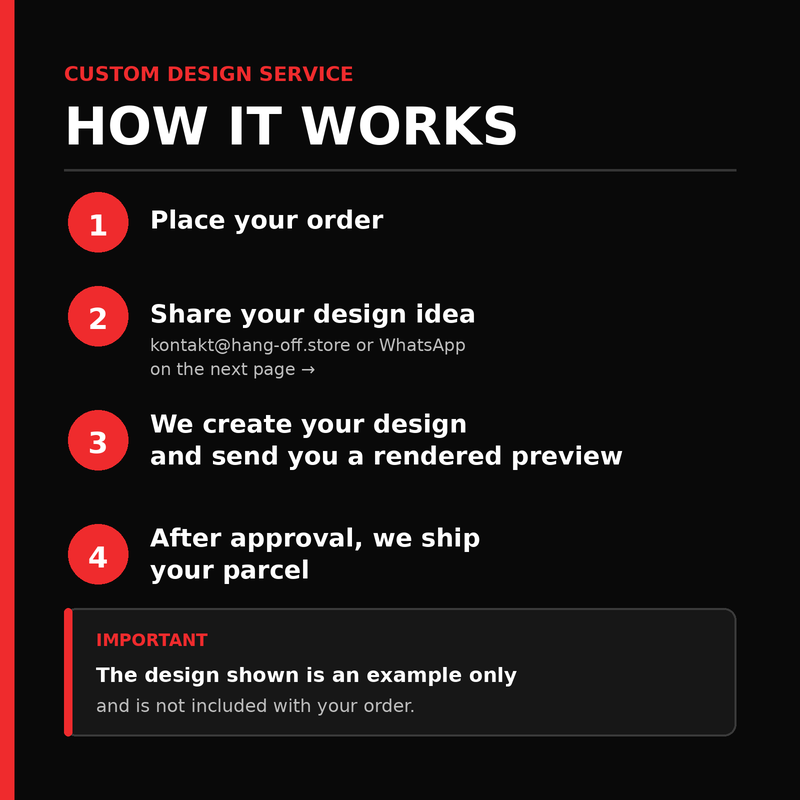 Knieschleifer Custom – Design Service - 60 Metallstifte