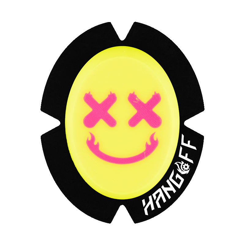 Knieschleifer RACE Smiley Neon-Gelb