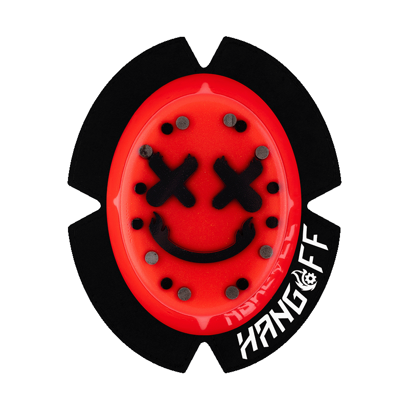 Knieschleifer Smiley Rot ( Variante Weiss / schwarz)