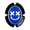 Knieschleifer RACE Smiley Blau Weiss