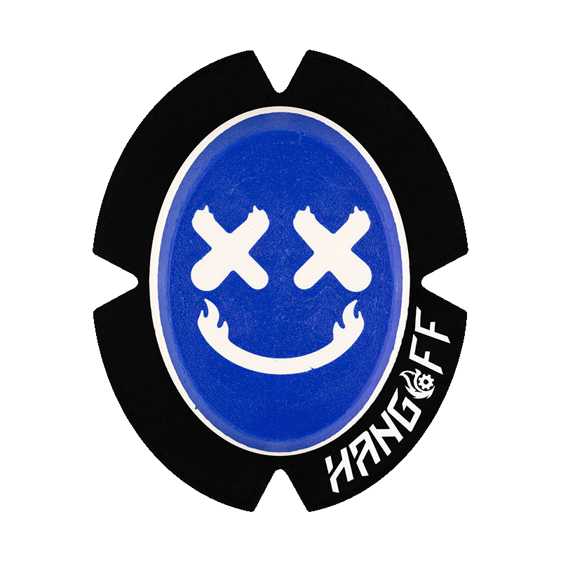 Knieschleifer RACE Smiley Blau Weiss