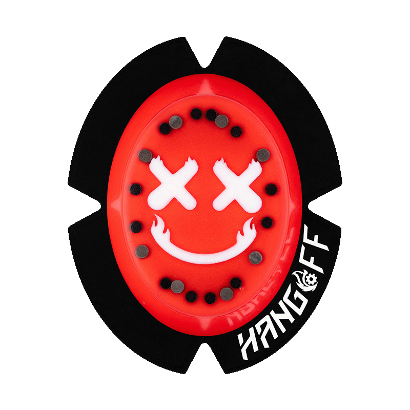 Knieschleifer Smiley Rot ( Variante Weiss / schwarz)
